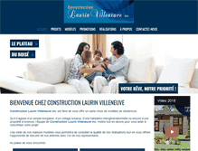 Tablet Screenshot of constructionlaurinvilleneuve.com